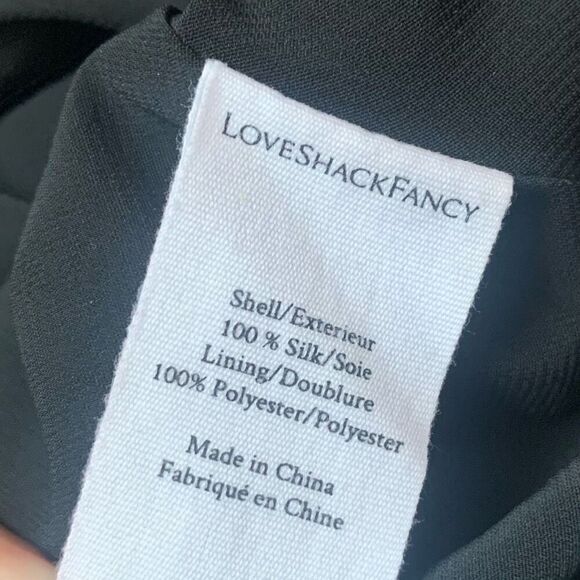 LoveShackFancy Scarlett Star Print Silk Mini Dress - Picture 11 of 11